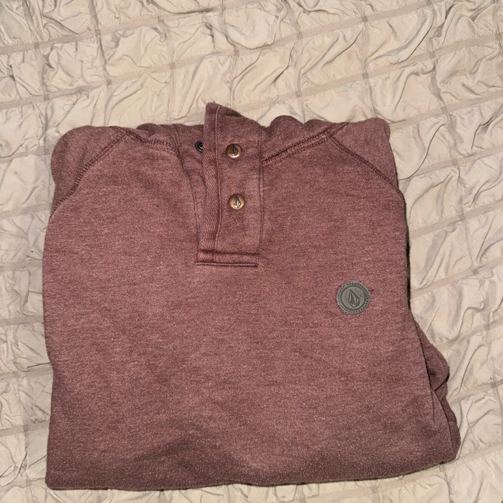 Volcom Burgundy Long Sleeve Shirt